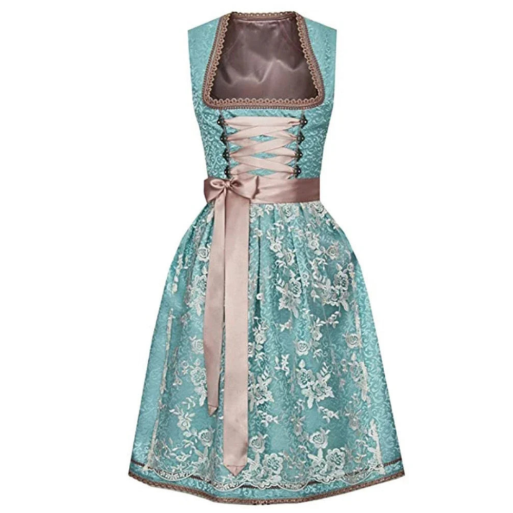 Damen Elegantes Trachtenkleid | Modernes Dirndl Kleid für Festlichkeiten