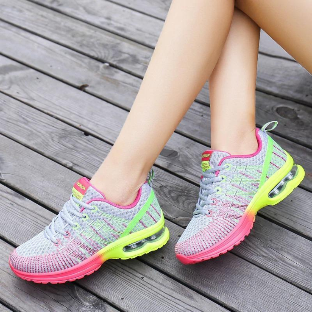Damen Leichte Air Cushion Sneaker | Atmungsaktive Walkingschuhe