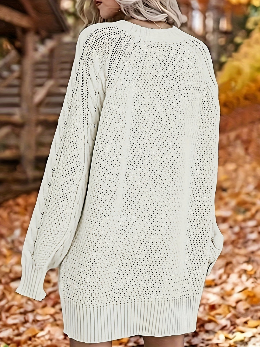 Zopfstrickpullover für Frauen