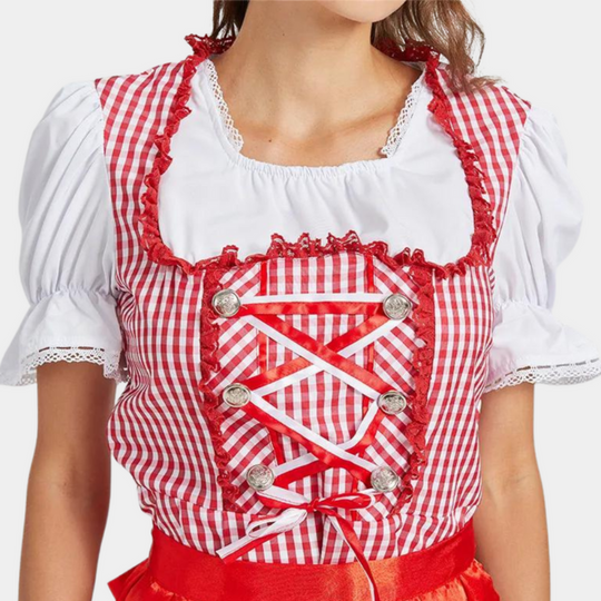 Damen Elegantes Dirndlkleid | Traditionelles Trachtenkleid
