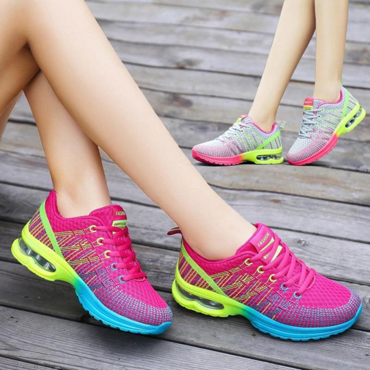 Damen Leichte Air Cushion Sneaker | Atmungsaktive Walkingschuhe