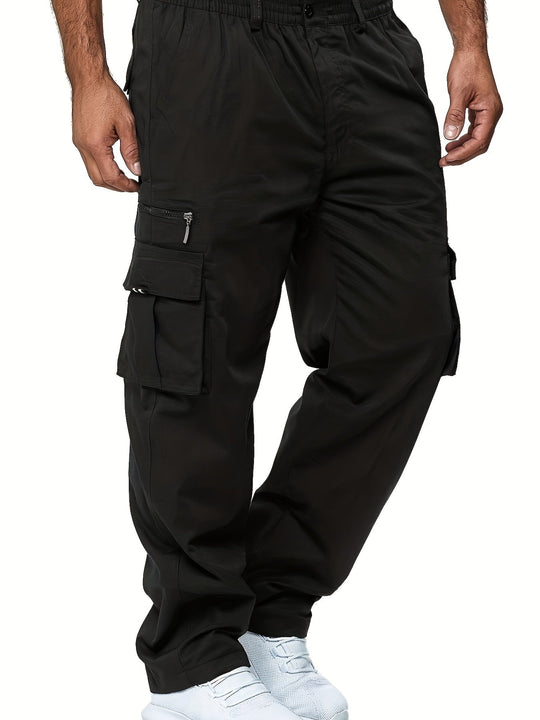 Herren Cargo Hose Locker Geschnitten | Mit Kordelzug und Taschen