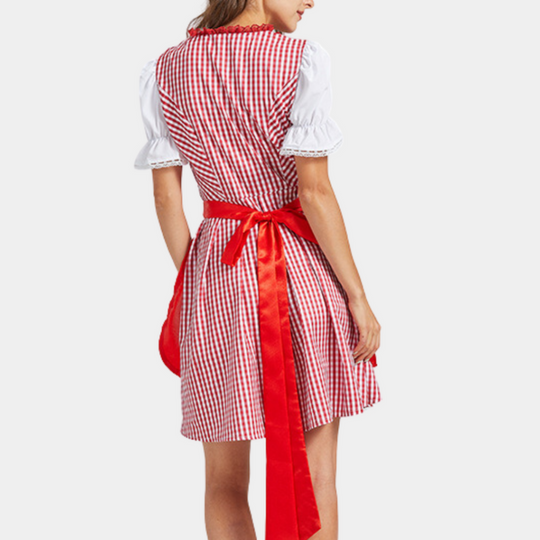 Damen Elegantes Dirndlkleid | Traditionelles Trachtenkleid