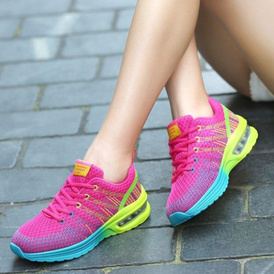 Damen Leichte Air Cushion Sneaker | Atmungsaktive Walkingschuhe