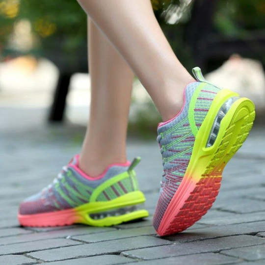 Damen Leichte Air Cushion Sneaker | Atmungsaktive Walkingschuhe