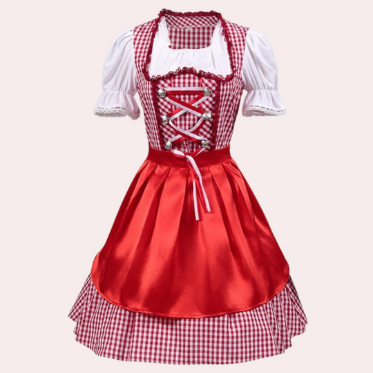 Damen Elegantes Dirndlkleid | Traditionelles Trachtenkleid