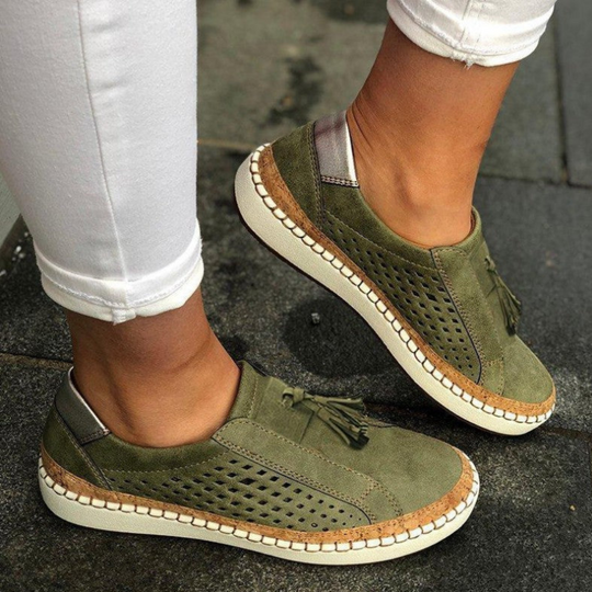 Damen Bequeme Slip Ons | Atmungsaktive Alltagschuhe