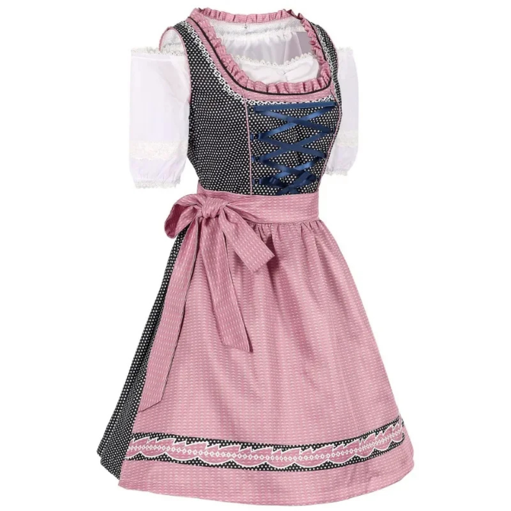 Damen Modernes Elegantes Dirndl Kleid | Midi