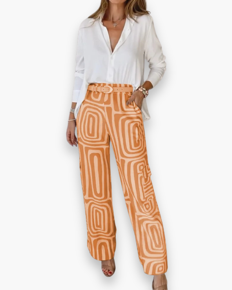 Damen Elegantes Twin Set | Modisch Zweiteiliges Ensemble