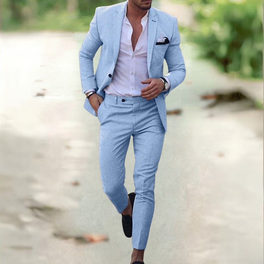 Blazer und Hose Zweiteiliges Set für Herren