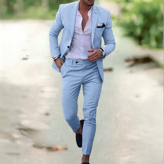 Blazer und Hose Zweiteiliges Set für Herren
