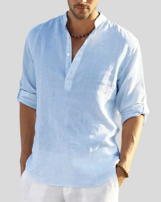Herren Hemd mit Kragen | Bequemes & Elegantes Langarmhemd