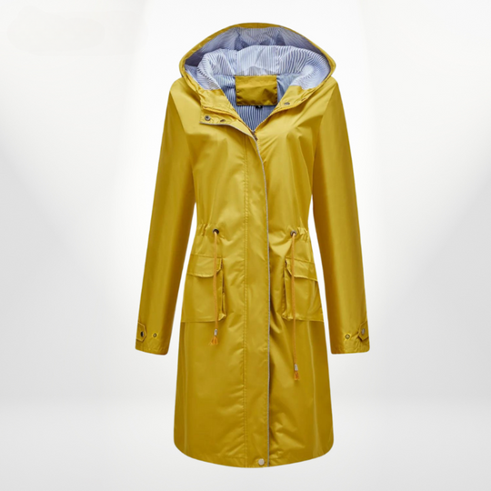 Trenchcoat Damen Wasserdicht | Mit Kapuze Überknielang