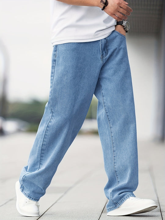Baggy Jeans Herren | Locker Geschnitten Mit Geradem Bein