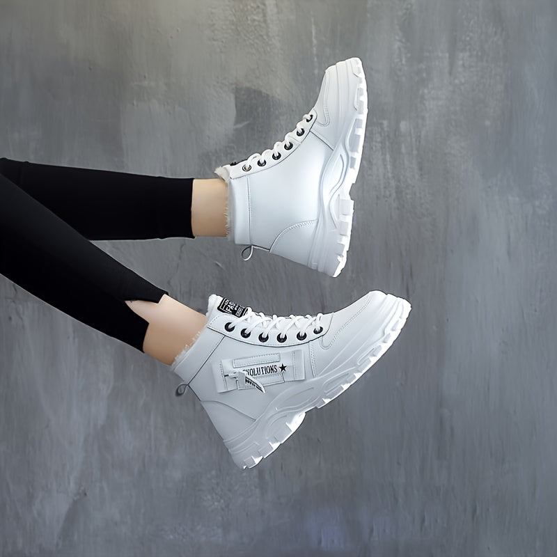 Winterschuhe Damen Stiefel | High-Top mit Schnürung