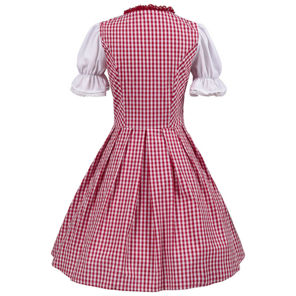 Damen Traditionelles Trachtenkleid | Dirndl Kleid für Oktoberfest