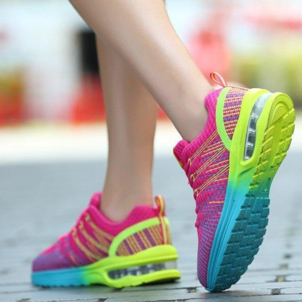 Damen Leichte Air Cushion Sneaker | Atmungsaktive Walkingschuhe