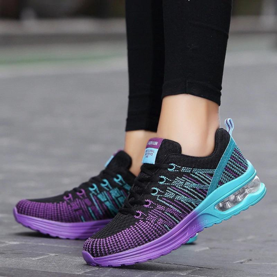 Damen Leichte Air Cushion Sneaker | Atmungsaktive Walkingschuhe