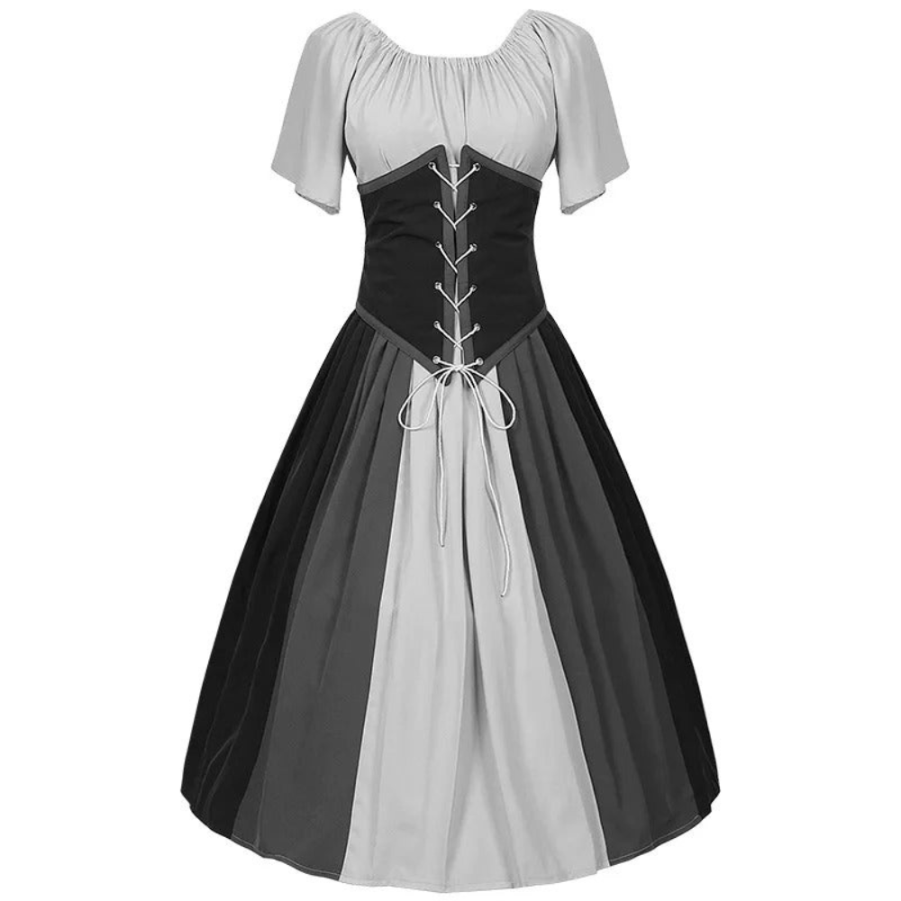 Damen Stilvolles Dirndl Kleid | Mit Puffärmeln