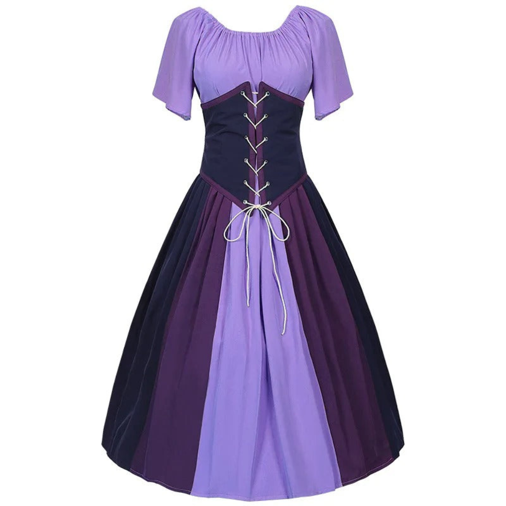 Damen Stilvolles Dirndl Kleid | Mit Puffärmeln