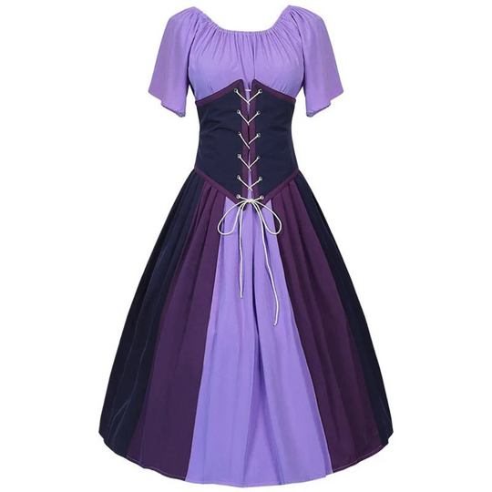 Damen Stilvolles Dirndl Kleid | Mit Puffärmeln