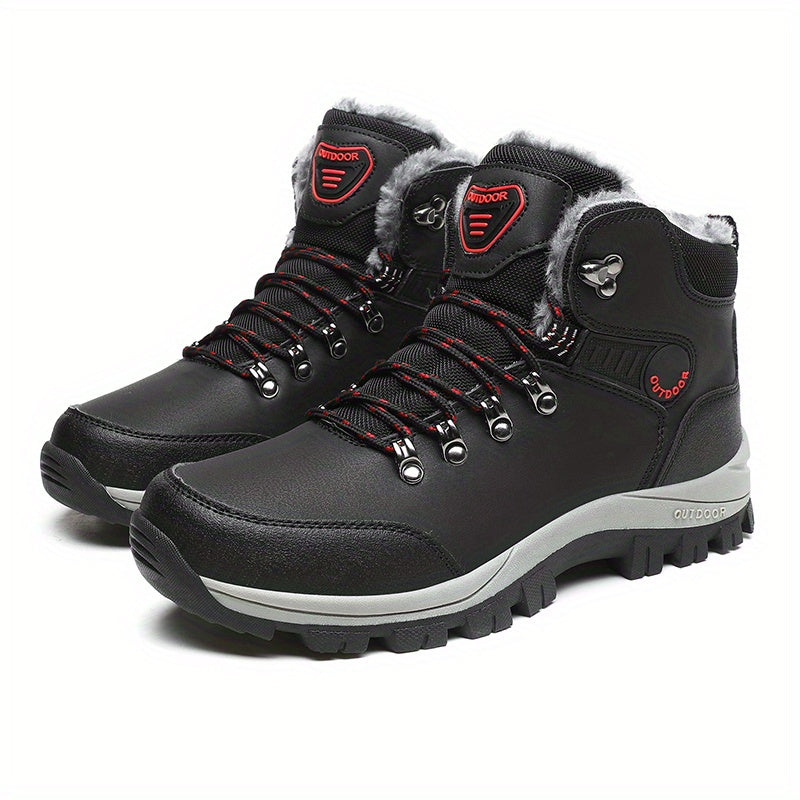 Winterschuhe Herren | Schnürstiefel Mit Hohem Schaft Und Innenfutter