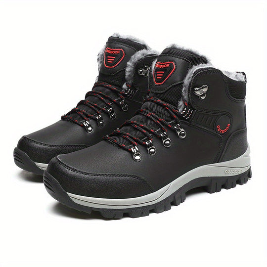 Winterschuhe Herren | Schnürstiefel Mit Hohem Schaft Und Innenfutter
