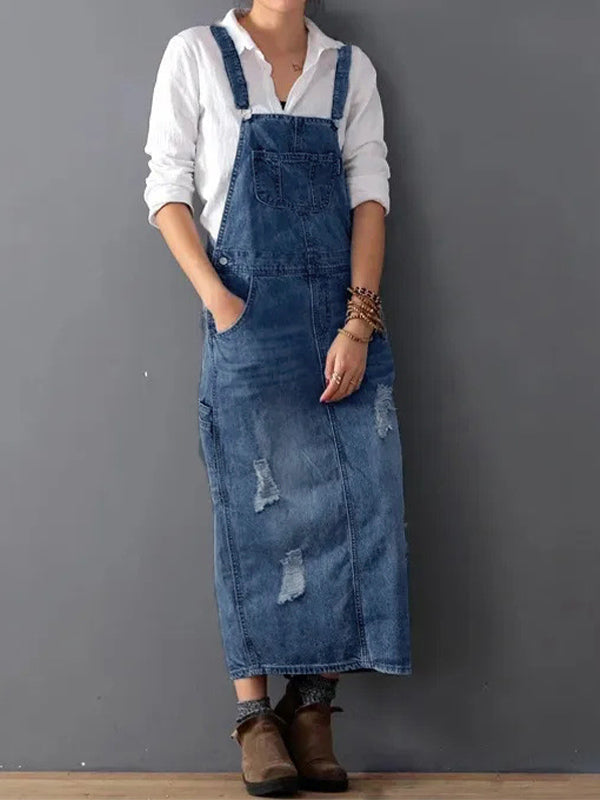 Overallkleid mit Verstellbaren Trägern für Damen