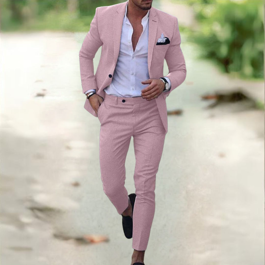 Blazer und Hose Zweiteiliges Set für Herren