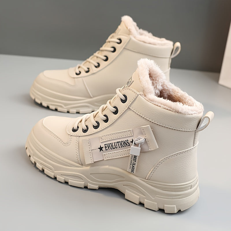 Winterschuhe Damen Stiefel | High-Top mit Schnürung