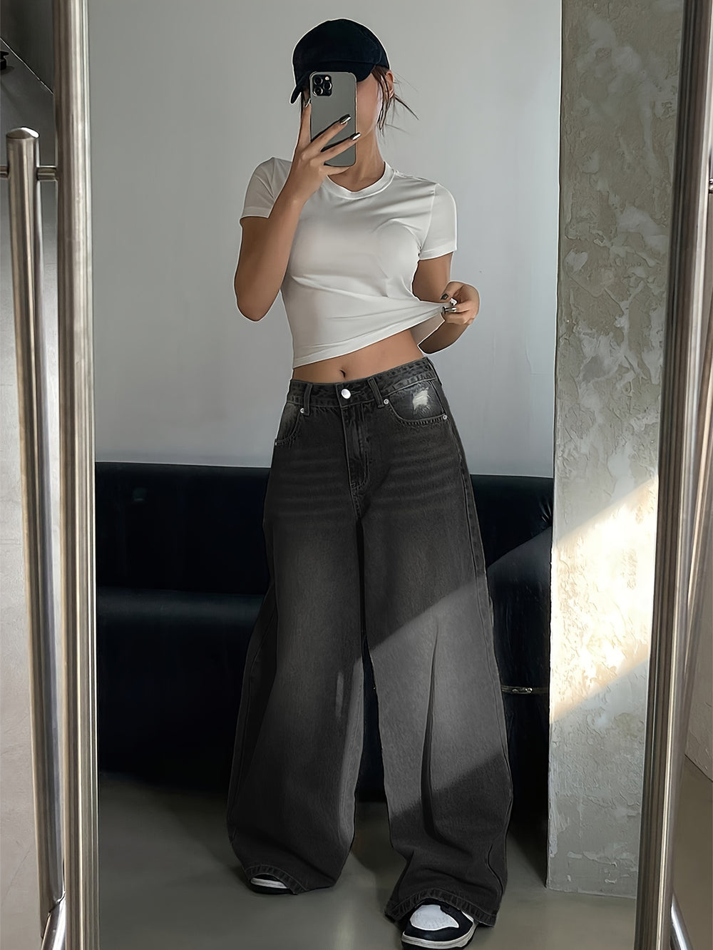 Baggy Jeans Damen | Locker Geschnitten Mit Weitem Bein