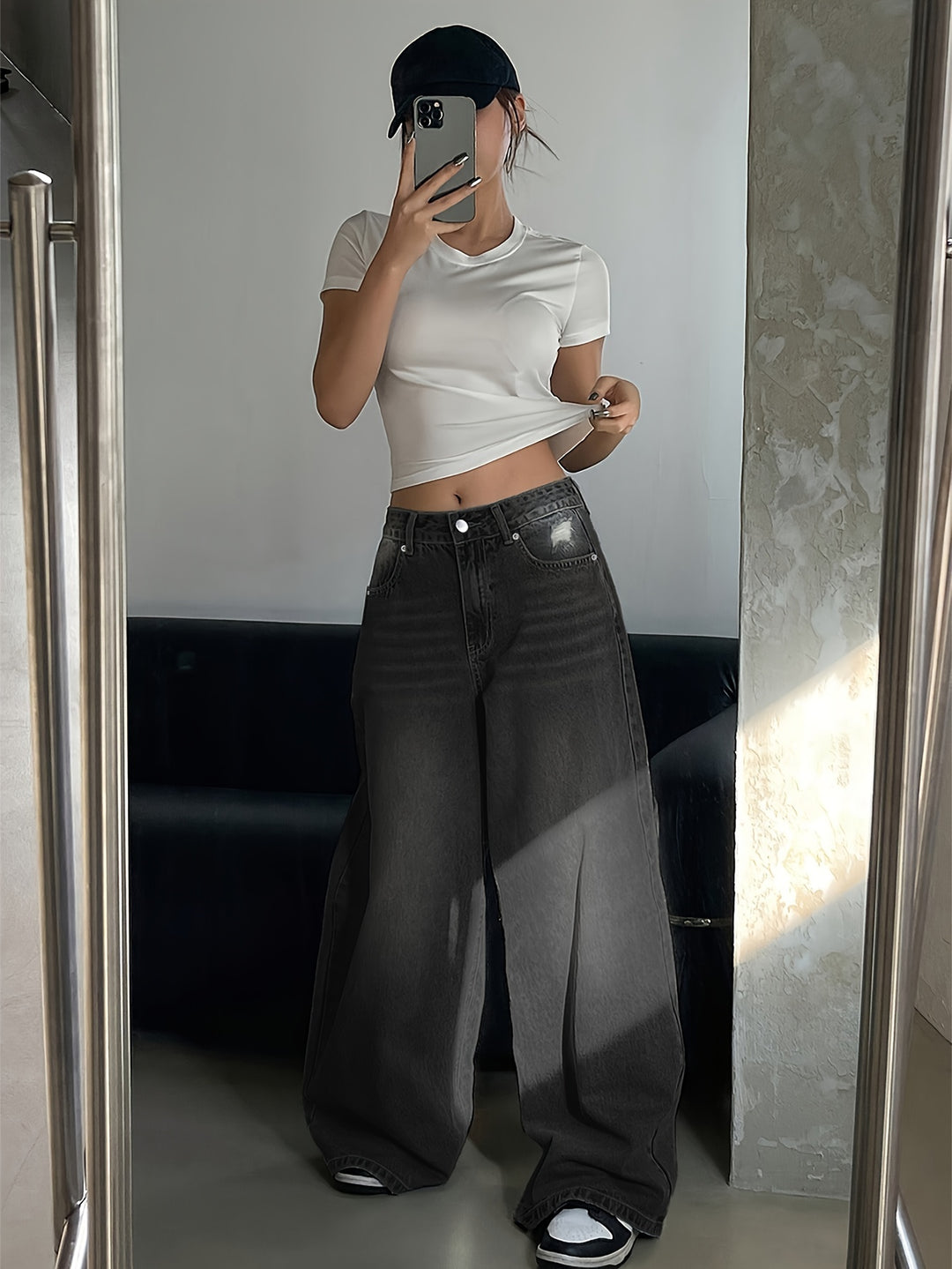 Baggy Jeans Damen | Locker Geschnitten Mit Weitem Bein