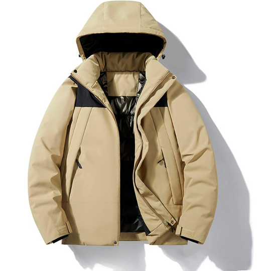 Damen Winter Skijacke | Outdoor Kapuzenjacke mit Taschen