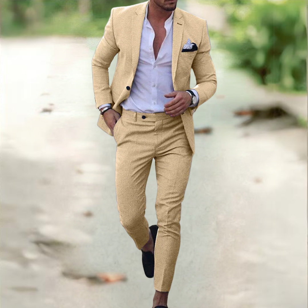 Blazer und Hose Zweiteiliges Set für Herren