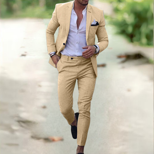 Blazer und Hose Zweiteiliges Set für Herren