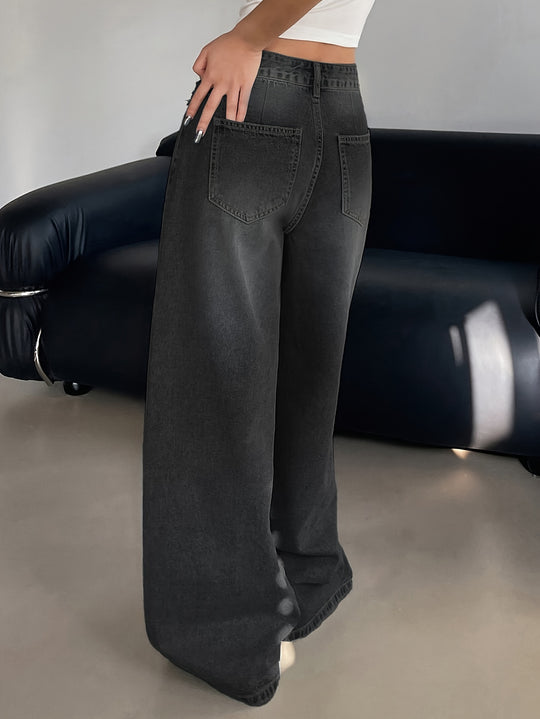 Baggy Jeans Damen | Locker Geschnitten Mit Weitem Bein