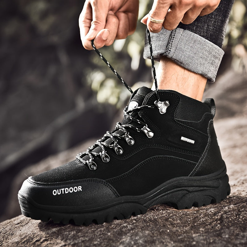 Winterschuhe Herren | Outdoor Stiefel Mit Hohem Schnitt Und Schnürung