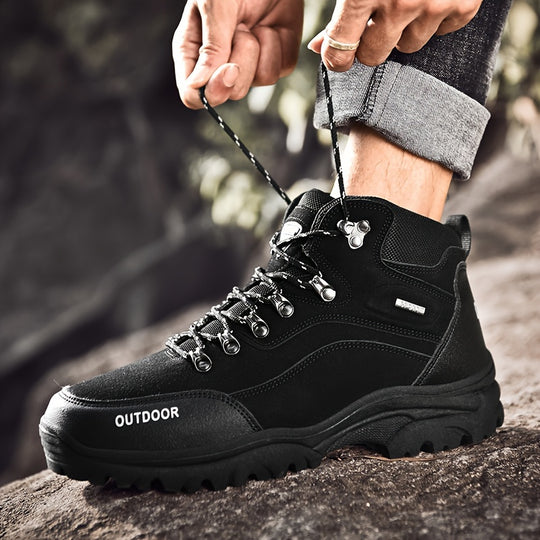 Winterschuhe Herren | Outdoor Stiefel Mit Hohem Schnitt Und Schnürung