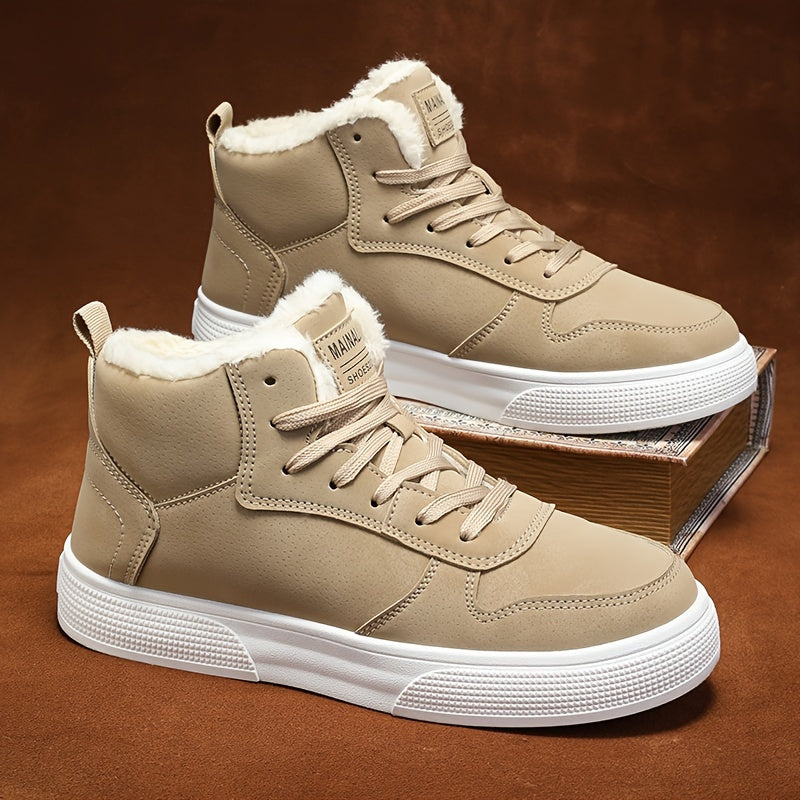 Winterschuhe Herren | Schnürung Hoher Schnitt Sneaker Stil