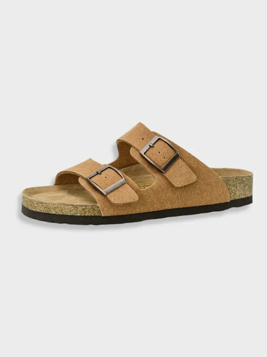 Doppelriemen-Korksandalen für Herren