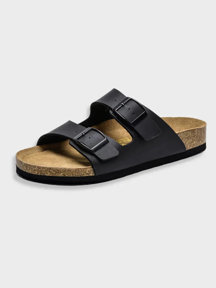 Doppelriemen-Korksandalen für Herren