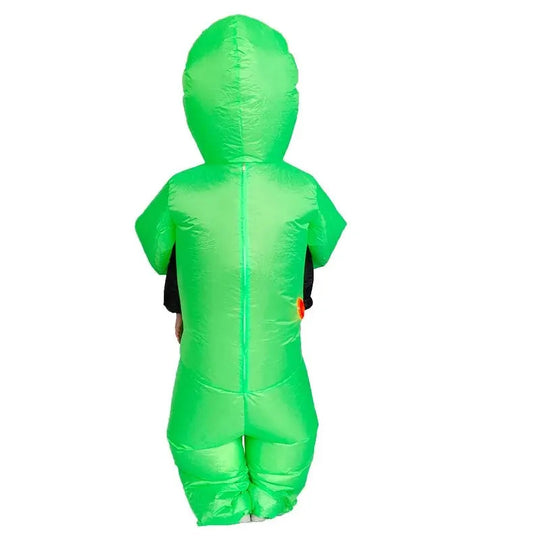 Unisex Halloween Aufblasbares Alien Kostüm | Trageillusion Verkleidung für Erwachsene