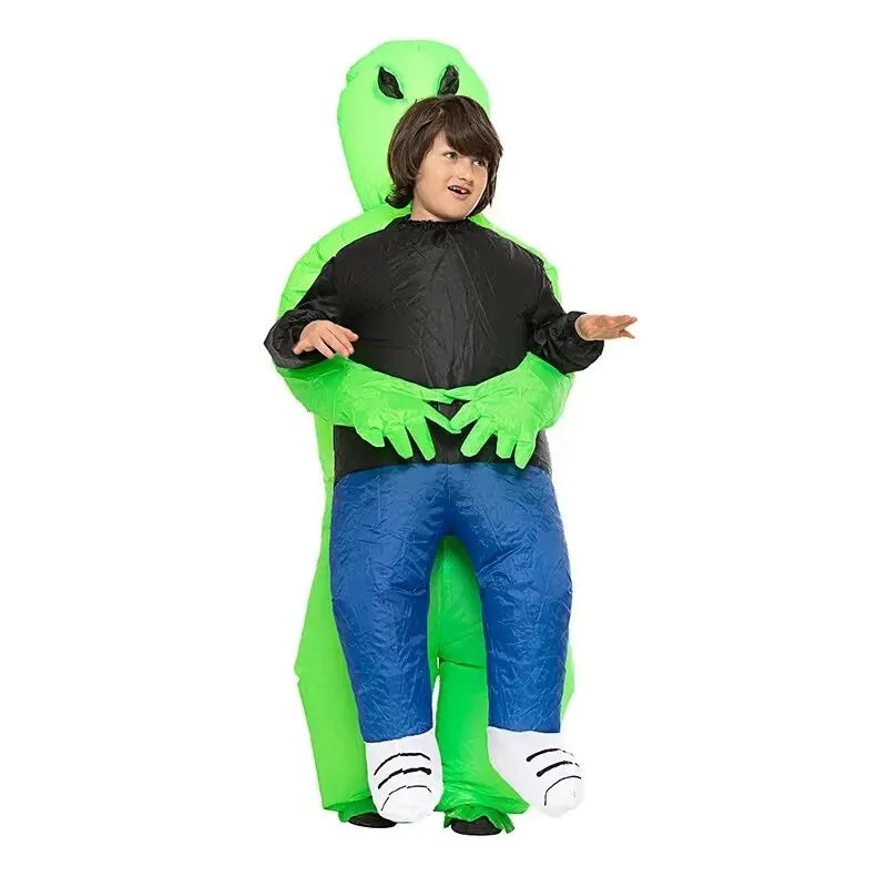 Unisex Halloween Aufblasbares Alien Kostüm | Trageillusion Verkleidung für Erwachsene