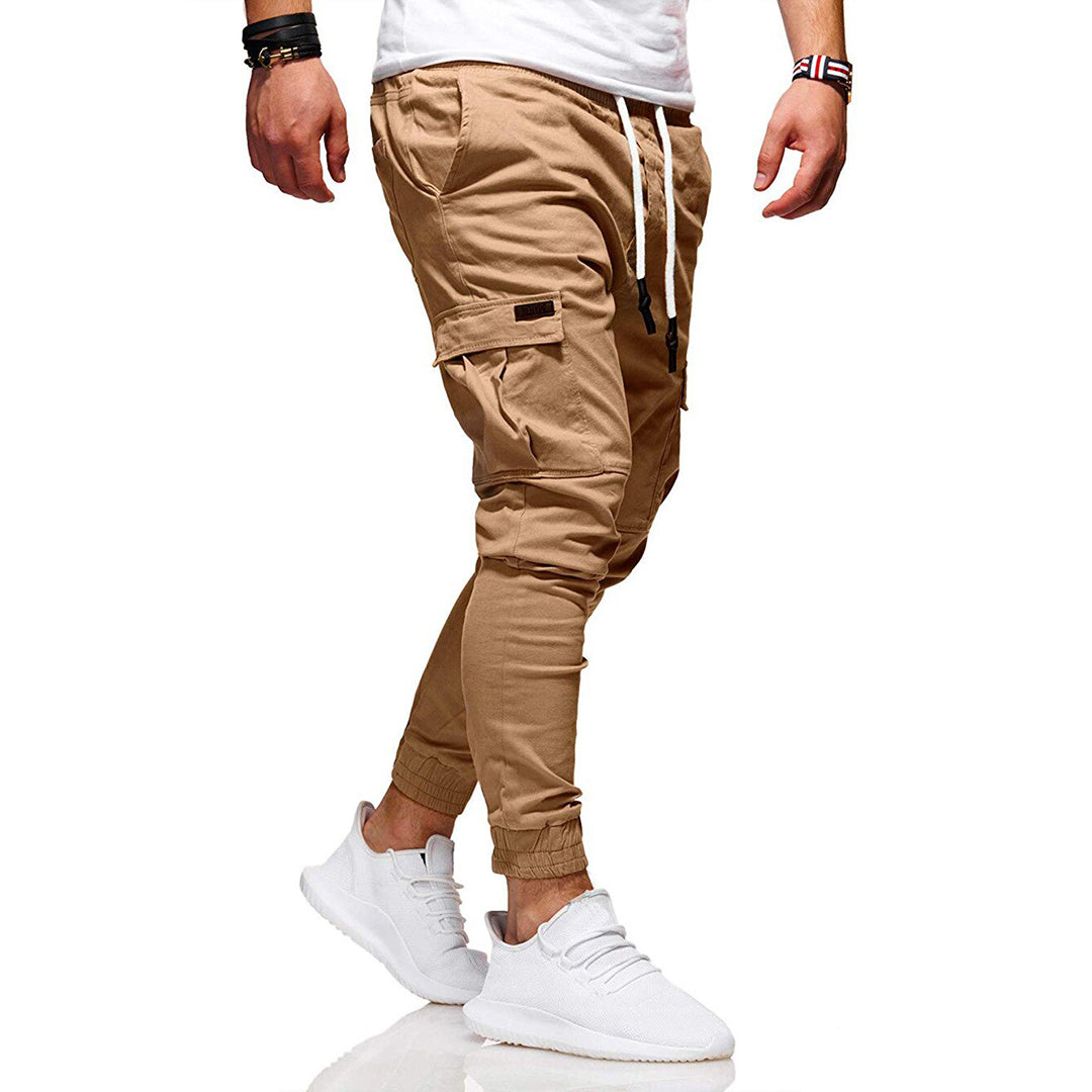 Herren Cargo Hose Locker Geschnitten | Mit Kordelzug und Taschen