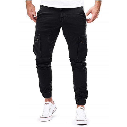 Herren Cargo Hose Locker Geschnitten | Mit Kordelzug und Taschen
