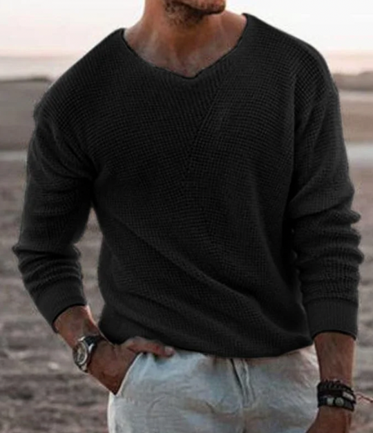 Lässiger warmer Pullover für Männer