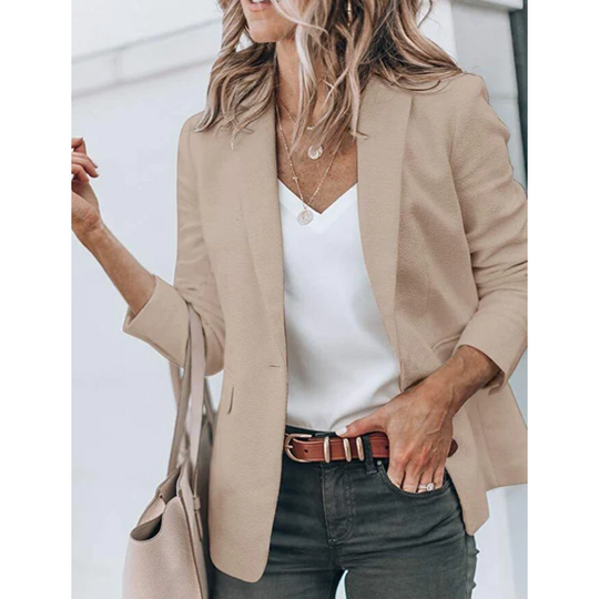 Unifarbener Blazer für Frauen