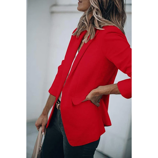 Unifarbener Blazer für Frauen