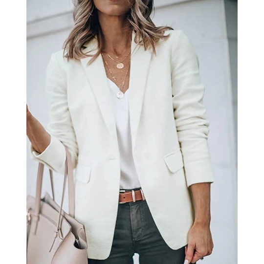 Unifarbener Blazer für Frauen