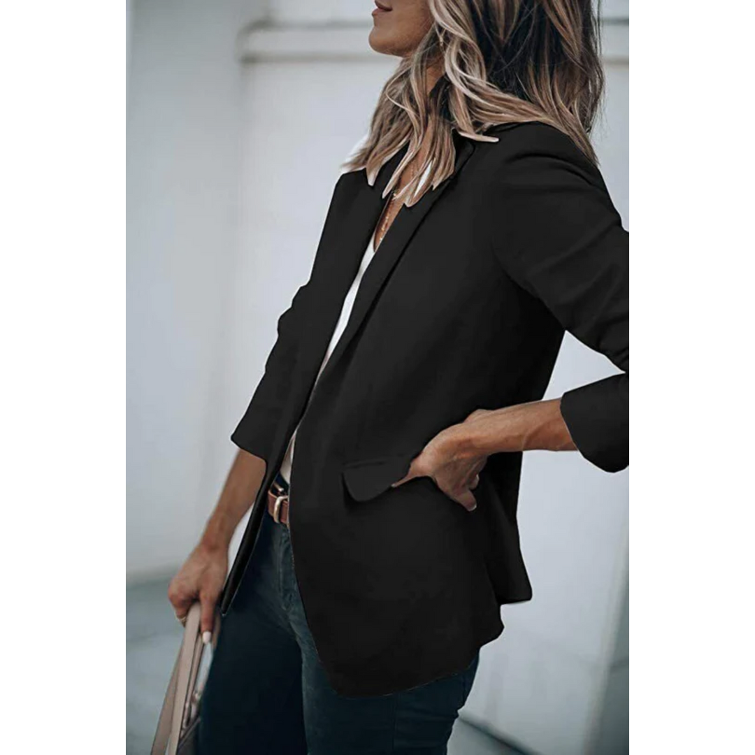 Unifarbener Blazer für Frauen